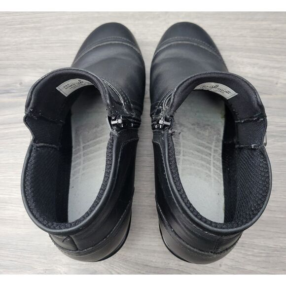 Bioheels 241 Emma BK Leather Side Zip Buckle Ankle Boots Womens Medium 9B‎ - Picture 5 of 12